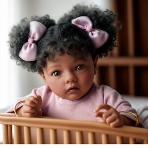 Reborn Baby Doll with Pink Outfit and Accessories